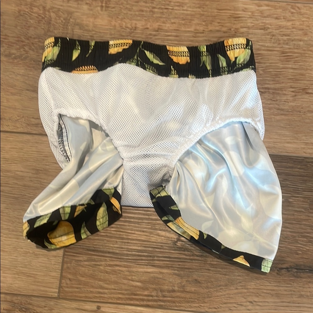 Lemon Pattern Swim Trunks - Picture 3 of 4